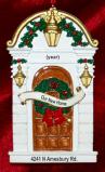 New Home Christmas Ornament Decked Out Doorway Personalized FREE at PersonalizedOrnamentsMarket.com by Russell Rhodes