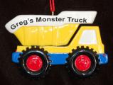 Dump Truck Christmas Ornament Earth Mover Personalized FREE at PersonalizedOrnamentsMarket.com by Russell Rhodes