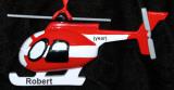 Helicopter Christmas Ornament Personalized FREE at PersonalizedOrnamentsMarket.com by Russell Rhodes