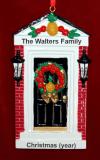 New Home Christmas Ornament Colonial Door Personalized FREE at PersonalizedOrnamentsMarket.com by Russell Rhodes