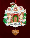 New Home Christmas Ornament Gingerbread Fun Personalized FREE at PersonalizedOrnamentsMarket.com by Russell Rhodes