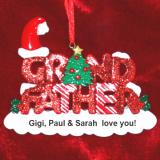 Grandfather Christmas Ornament Personalized FREE at PersonalizedOrnamentsMarket.com by Russell Rhodes