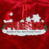 Friends Christmas Ornament Personalized FREE at PersonalizedOrnamentsMarket.com by Russell Rhodes