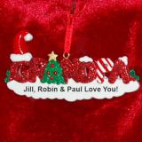 Grandpa Christmas Ornament Personalized FREE at PersonalizedOrnamentsMarket.com by Russell Rhodes