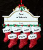 7 Friends for Life Christmas Ornament Personalized FREE at PersonalizedOrnamentsMarket.com by Russell Rhodes