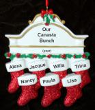 Group Christmas Ornament Hung with Care for 7 Personalized FREE at PersonalizedOrnamentsMarket.com by Russell Rhodes