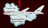 Airplane Christmas Ornament Surfing the Clouds Personalized FREE at PersonalizedOrnamentsMarket.com by Russell Rhodes