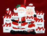 Family Christmas Ornament Xmas Presents for 7 Personalized FREE at PersonalizedOrnamentsMarket.com by Russell Rhodes