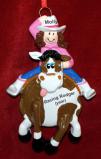 Horse Christmas Ornament Gitty Up for Girl Personalized FREE at PersonalizedOrnamentsMarket.com by Russell Rhodes