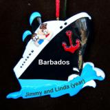 Cruising Couple Christmas Ornament Personalized FREE at PersonalizedOrnamentsMarket.com by Russell Rhodes