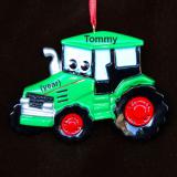 Tractor Christmas Ornament for Youth Personalized FREE at PersonalizedOrnamentsMarket.com by Russell Rhodes