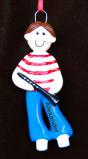 Male Clarinet Christmas Ornament Personalized FREE at PersonalizedOrnamentsMarket.com by Russell Rhodes