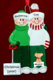 Couples Couple Christmas Ornament  Outside Together with Dogs, Cats, Pets Custom Added Personalized FREE at PersonalizedOrnamentsMarket.com by Russell Rhodes