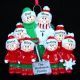 Expecting Christmas Ornament for 8 Outside Together Personalized FREE at PersonalizedOrnamentsMarket.com by Russell Rhodes