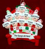 Family Christmas Ornament Warm & Cozy for 10 Personalized FREE at PersonalizedOrnamentsMarket.com by Russell Rhodes