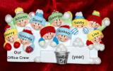 Large Group Christmas Ornament Snowball Fun for 10 Personalized FREE at PersonalizedOrnamentsMarket.com by Russell Rhodes