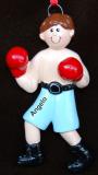 Boxing Christmas Ornament Male Personalized FREE at PersonalizedOrnamentsMarket.com by Russell Rhodes