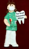 Female Dental or Dental Hygienist School Graduation Christmas Ornament Personalized FREE at PersonalizedOrnamentsMarket.com by Russell Rhodes