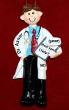 Doctor Christmas Ornament Male Personalized FREE at PersonalizedOrnamentsMarket.com by Russell Rhodes