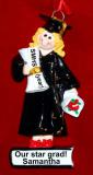 High School Graduation Christmas Ornament Female Blond Personalized FREE at PersonalizedOrnamentsMarket.com by Russell Rhodes