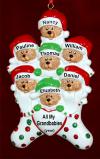 Grandparents Christmas Ornament Beary Cute Grandkids 7 Personalized FREE at PersonalizedOrnamentsMarket.com by Russell Rhodes