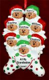 Grandparents Christmas Ornament Beary Cute Grandkids 8 Personalized FREE at PersonalizedOrnamentsMarket.com by Russell Rhodes