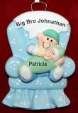 Big Brother Christmas Ornament Big Boy Chair Personalized FREE at PersonalizedOrnamentsMarket.com by Russell Rhodes