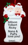 Grandparents Christmas Ornament The Good List up to 3 Personalized FREE at PersonalizedOrnamentsMarket.com by Russell Rhodes