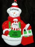 New Mom Christmas Ornament Snow Close Together Personalized FREE at PersonalizedOrnamentsMarket.com by Russell Rhodes