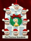 Grandparents Christmas Ornament Holiday Home for 8 with Dogs, Cats, Pets Custom Added Personalized FREE at PersonalizedOrnamentsMarket.com by Russell Rhodes