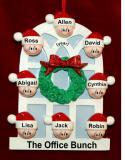 Large Group Christmas Ornament Holiday Cheer for 8 Personalized FREE at PersonalizedOrnamentsMarket.com by Russell Rhodes