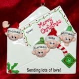 Seasons Greetings Grandparents Christmas Ornament 4 Grandkids Personalized FREE at PersonalizedOrnamentsMarket.com by Russell Rhodes