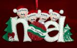 Grandparents Christmas Ornament Noel 4 Grandkids Personalized FREE at PersonalizedOrnamentsMarket.com by Russell Rhodes