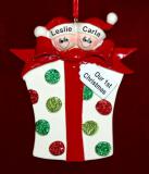 Couple Christmas Ornament Xmas Gift Personalized FREE at PersonalizedOrnamentsMarket.com by Russell Rhodes