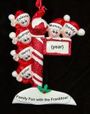 Family Christmas Ornament North Pole for 6 Personalized FREE at PersonalizedOrnamentsMarket.com by Russell Rhodes