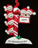 Family Christmas Ornament Just the Kids 6 Personalized FREE at PersonalizedOrnamentsMarket.com by Russell Rhodes