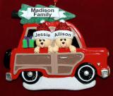 Couple Christmas Ornament Woody for 2 Personalized FREE at PersonalizedOrnamentsMarket.com by Russell Rhodes