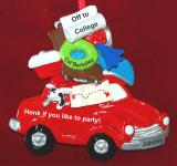 Car's Loaded & I'm Off to College Christmas Ornament Personalized FREE at PersonalizedOrnamentsMarket.com by Russell Rhodes