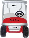 Dad Christmas Ornament On the Links Personalized FREE at PersonalizedOrnamentsMarket.com by Russell Rhodes