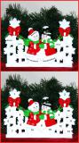 Tabletop Christmas Decoration Snowflakes for 3 Grandchildren Personalized FREE at PersonalizedOrnamentsMarket.com by Russell Rhodes