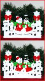 Tabletop Christmas Decoration Snowflakes for 5 Grandchildren Personalized FREE at PersonalizedOrnamentsMarket.com by Russell Rhodes