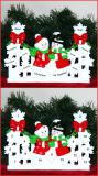 Tabletop Christmas Decoration Snowflakes Family of 9 Personalized FREE at PersonalizedOrnamentsMarket.com by Russell Rhodes