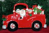 Tabletop Christmas Decoration Fire Engine Our Grandson Personalized FREE at PersonalizedOrnamentsMarket.com by Russell Rhodes