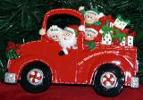 Tabletop Christmas Decoration Fire Engine for 4 Personalized FREE at PersonalizedOrnamentsMarket.com by Russell Rhodes