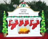 Tabletop Christmas Decoration Mantel for 8 Personalized FREE at PersonalizedOrnamentsMarket.com by Russell Rhodes