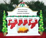 Tabletop Christmas Decoration Mantel for 8 Personalized FREE at PersonalizedOrnamentsMarket.com by Russell Rhodes