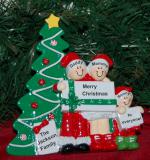 Tabletop Christmas Decoration Mantel for 3 Personalized FREE at PersonalizedOrnamentsMarket.com by Russell Rhodes