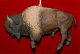 American Bison Christmas Ornament Personalized FREE at PersonalizedOrnamentsMarket.com by Russell Rhodes