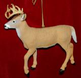 Deer Christmas Ornament Personalized FREE at PersonalizedOrnamentsMarket.com by Russell Rhodes