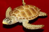 Loggerhead Turtle Christmas Ornament Personalized FREE at PersonalizedOrnamentsMarket.com by Russell Rhodes